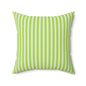 Fresh Green Striped Throw Pillow Decorative Cushion for Modern Living Room
