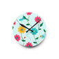 Floral Acrylic Wall Clock — Colorful Spring Daisy Design
