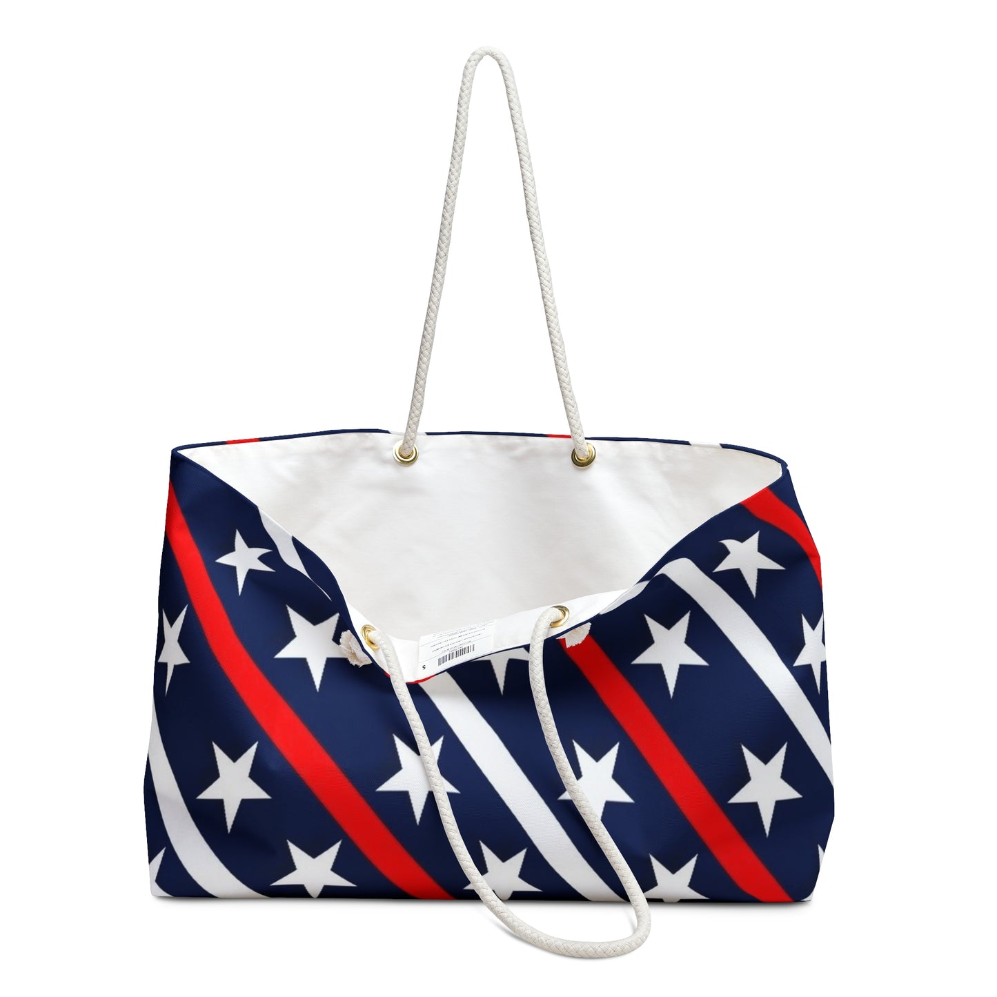 Stars and Stripes Weekender Bag Travel Tote Patriotic Bag