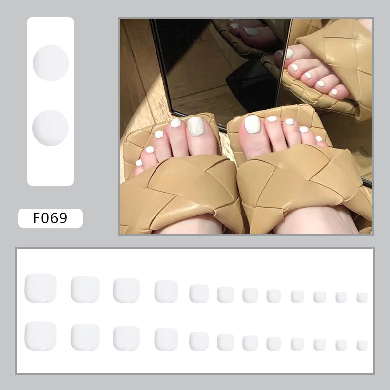 Pure desire French diamond flash ins wind sweet and cool hot girl press-on nails and Press-on toenails special fake nail manicure piece Press-on toenails nail｜365nails
