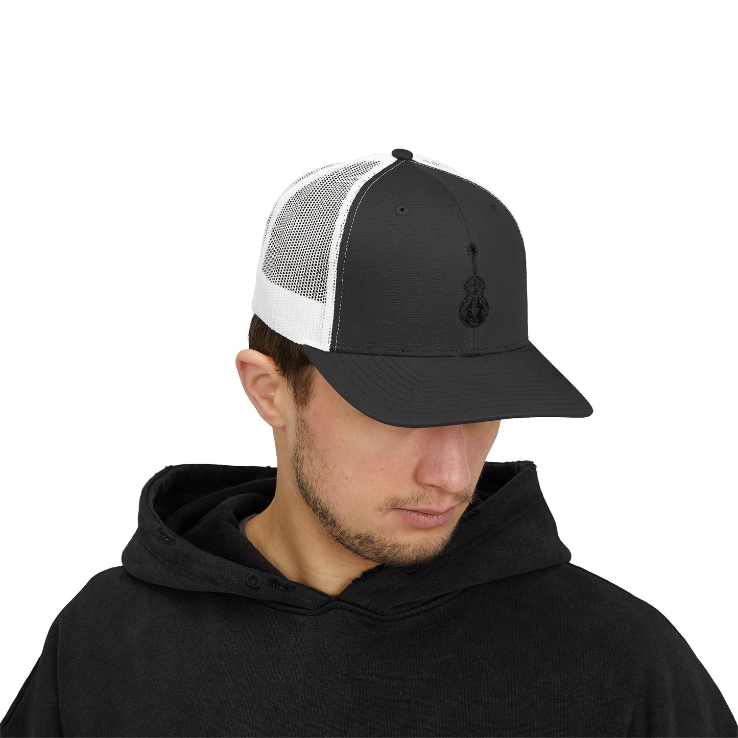 Guitar Lover Snapback Trucker Cap, Stylish Hat for Musicians, Acoustic Guitar Gift, Summer Music Festival Must-Have