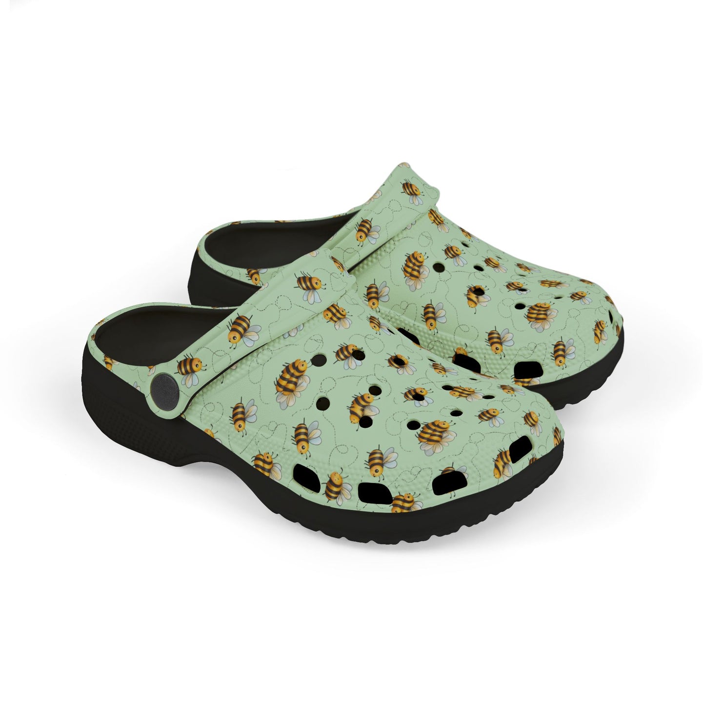 Bee-themed Kid's Clogs
