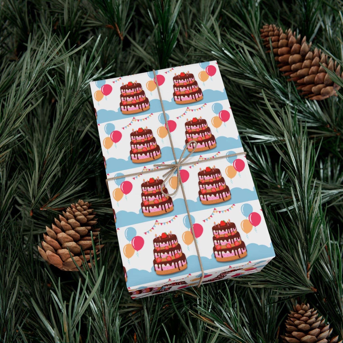Birthday Cake Gift Wrap Papers - Celebration, Party, Festival, Wrapping, Gifts