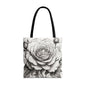 Elegant Floral Tote Bag, Garden Lover Gift, Shopping Bag, Art Print Tote, Mother's Day Gift, Eco-Friendly Canvas Bag