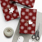 Festive Gift Wrap Paper Set, Holiday Wrapping Paper, Christmas Gift Wrap, Unique Gift Wrapping, Snowflake Design, Eco-Friendly Gift Wrap