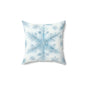Winter Snowflake Faux Suede Pillow, Cozy Home Decor, Winter Decoration, Holiday Gift, Snow Themed Cushion