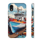 Colorful Fishing Boat Phone Case | Nautical Gift, Marine Design, Coastal Aesthetic, Summer Vibes, Sea Lover's Accessory