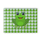 Cheerful Frog Design Glass Cutting Board, Kitchen Decor, Gift for Nature Lovers, Funny Cooking Gift, Frog Lover's Kitchen