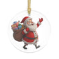 Santa Claus Acrylic Ornament — Cute Holiday Christmas Tree Decoration