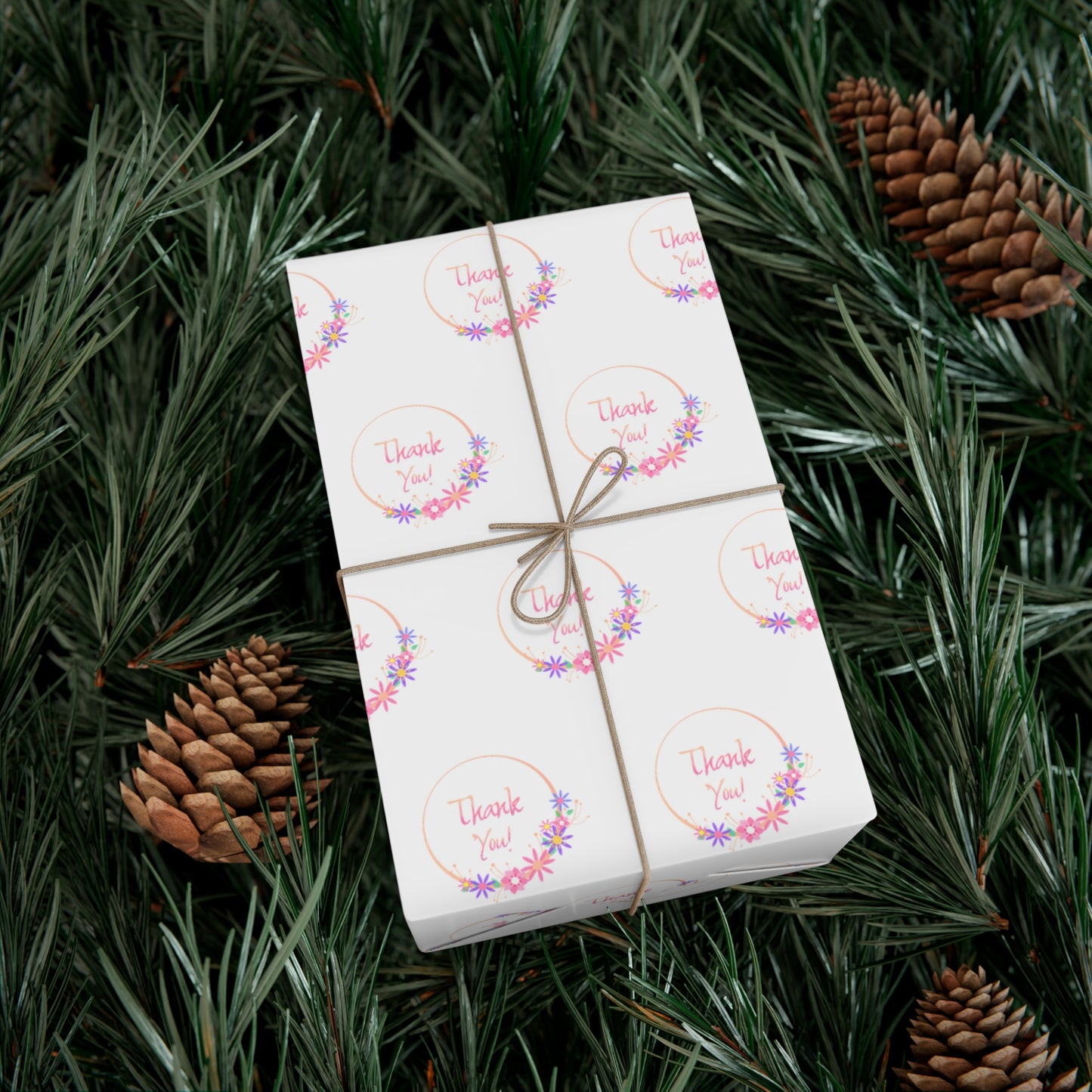 Charming Gift Wrap Papers for Any Occasion | Floral Print, Thank You Design, Holiday Wrapping, Birthday Gifts, Eco-Friendly Paper