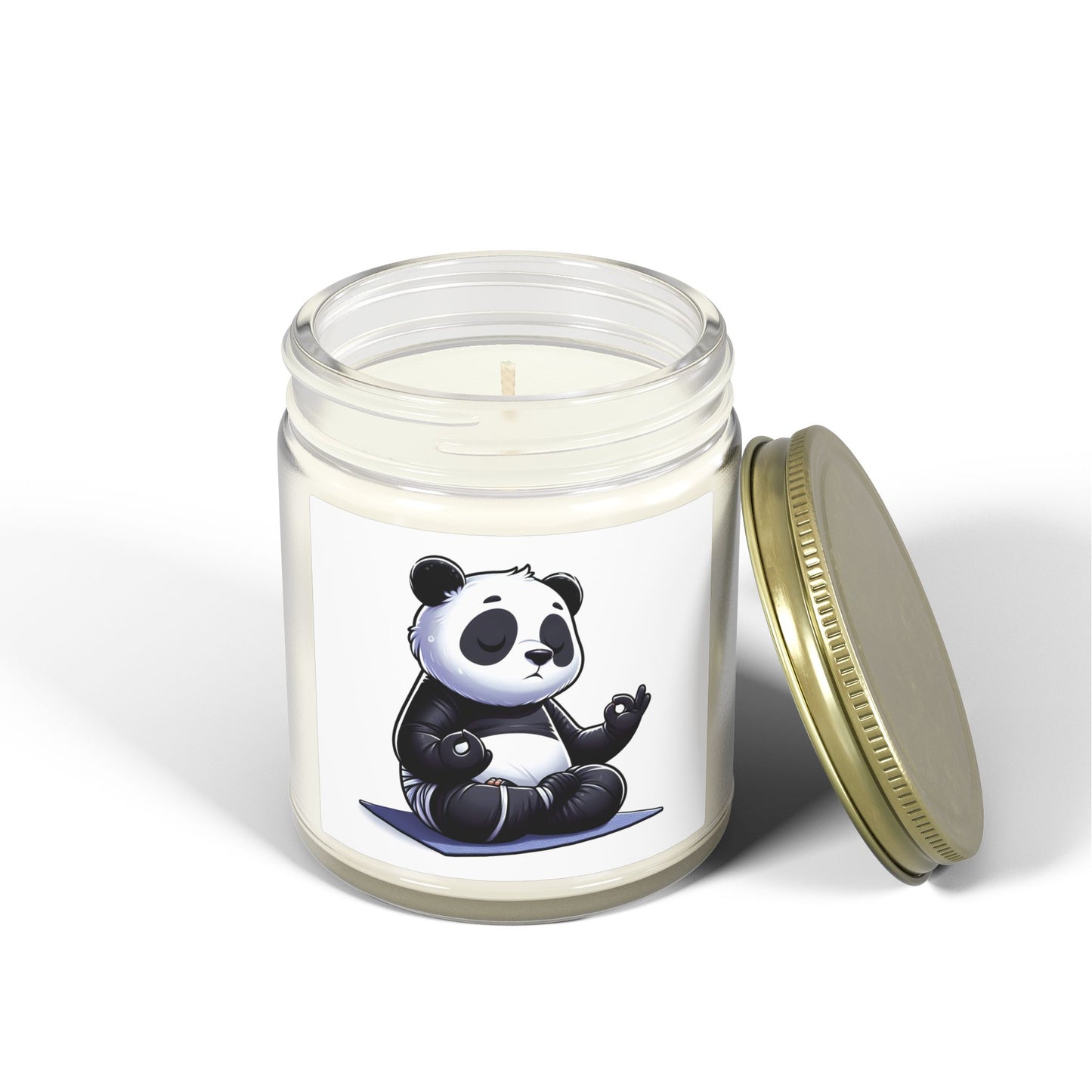 Scented Candle — Relaxing Panda Meditation Jar (4oz & 9oz)