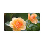 Desk Mat — Peach Rose Floral Desk Mat for Home Office, Floral Mouse Pad