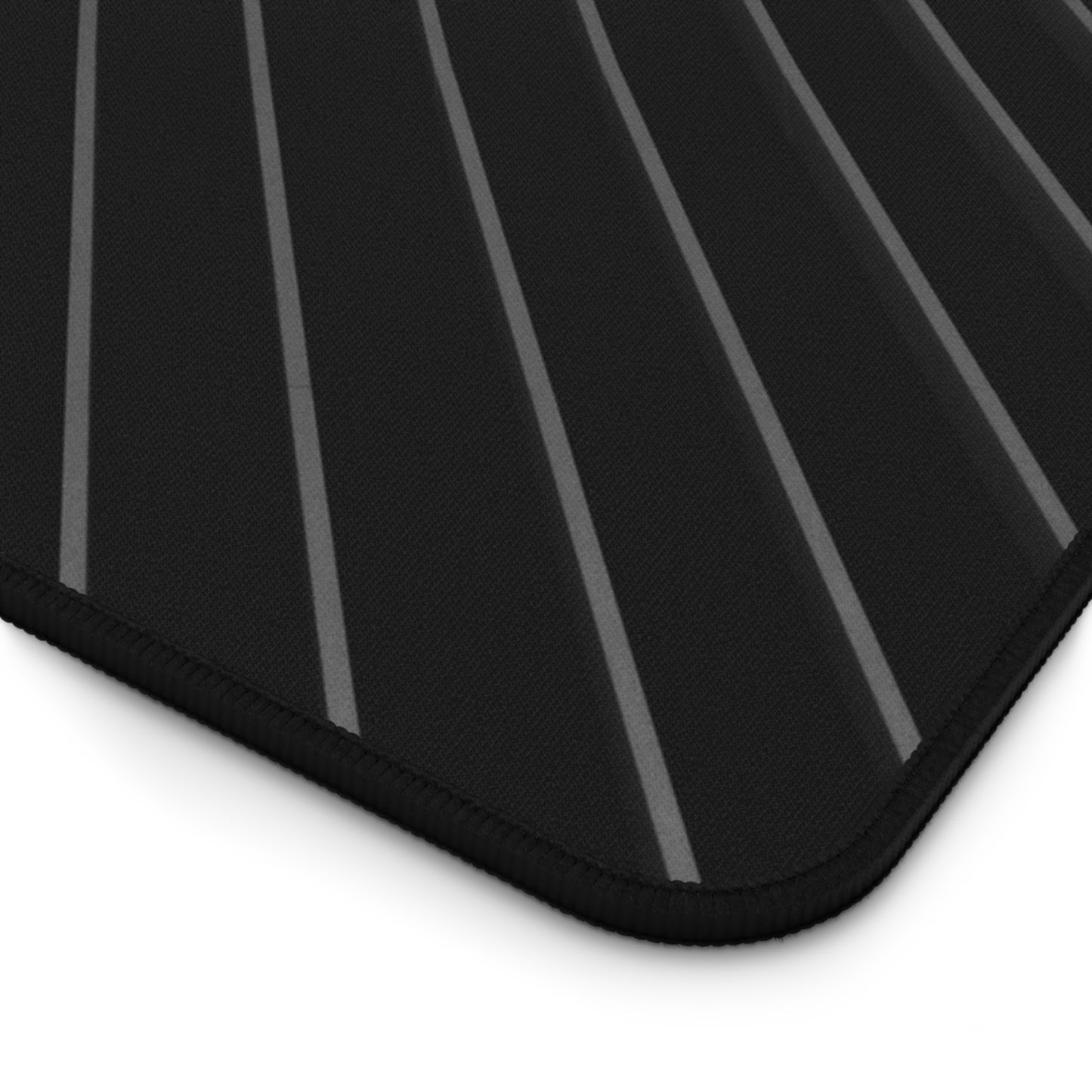 Minimal Black Wave Desk Mat — Modern Gaming & Office Mouse Pad