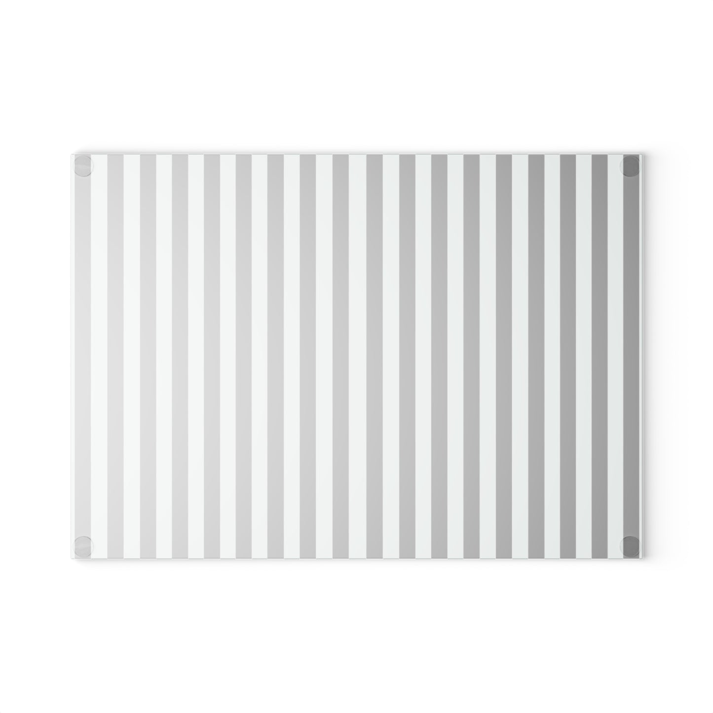 Striped Glass Cutting Board – Black & Mint Vertical Stripe Kitchen Board