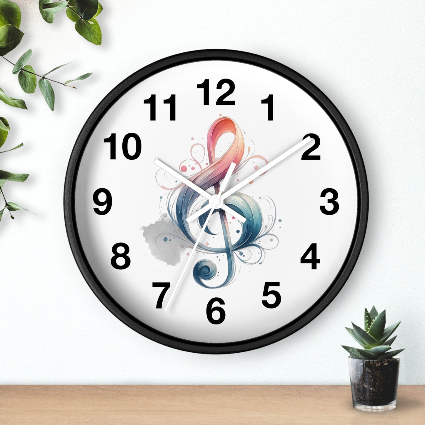 Wall Clock Musical note