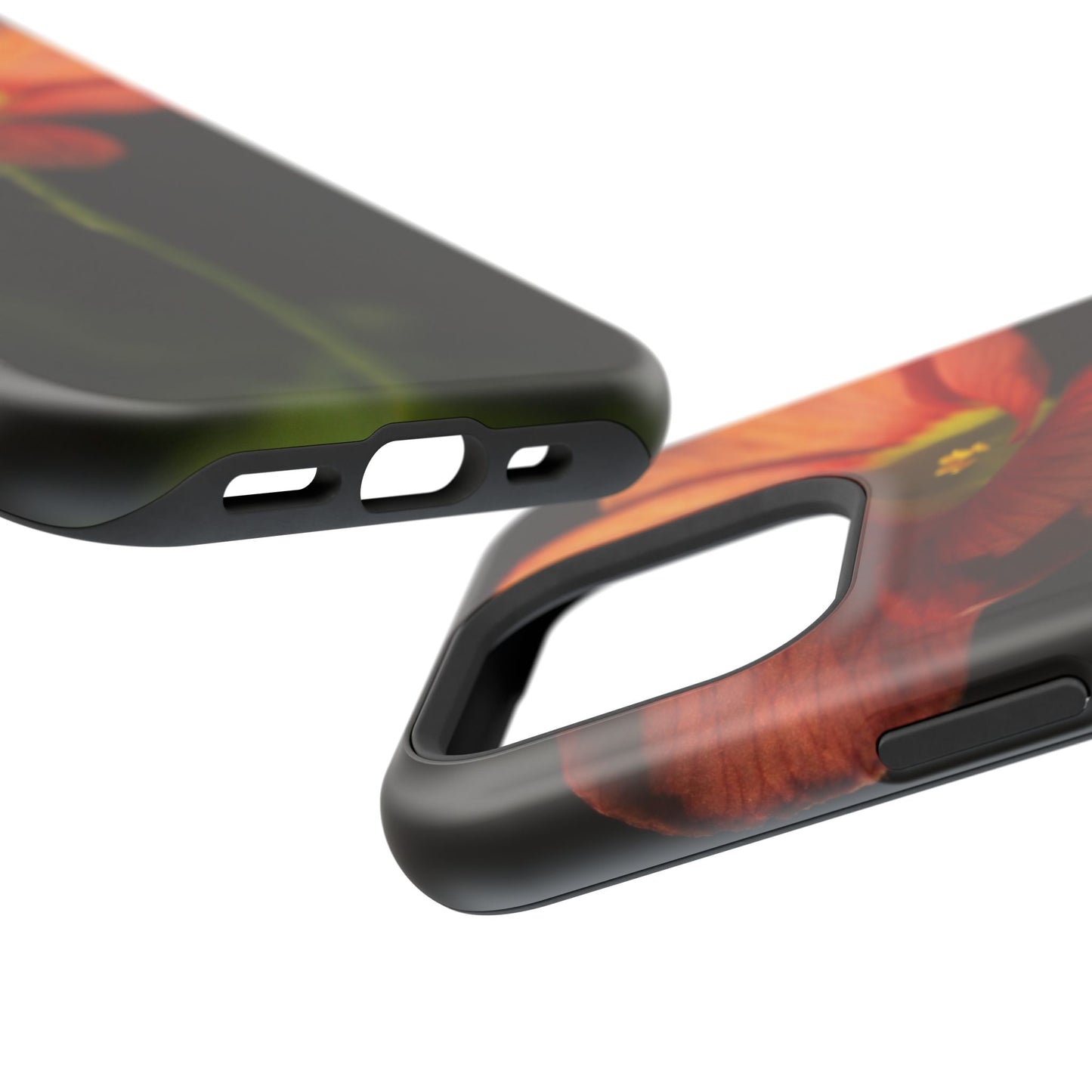 Poppy Bloom Magnetic Impact Phone Case — Slim Protective Floral Design