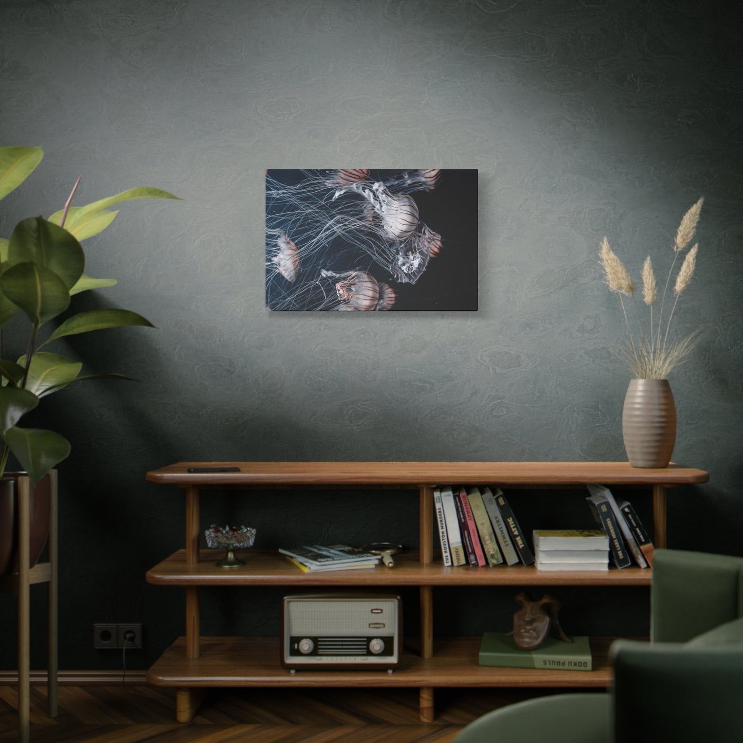 Jellyfish Swarm Matte Stretched Canvas
