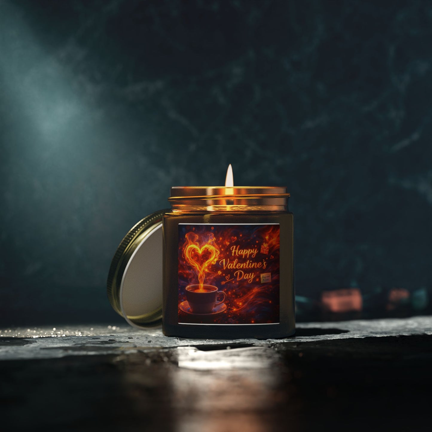 Valentine’s Day Coconut Apricot Scented Candle (4oz/9oz)