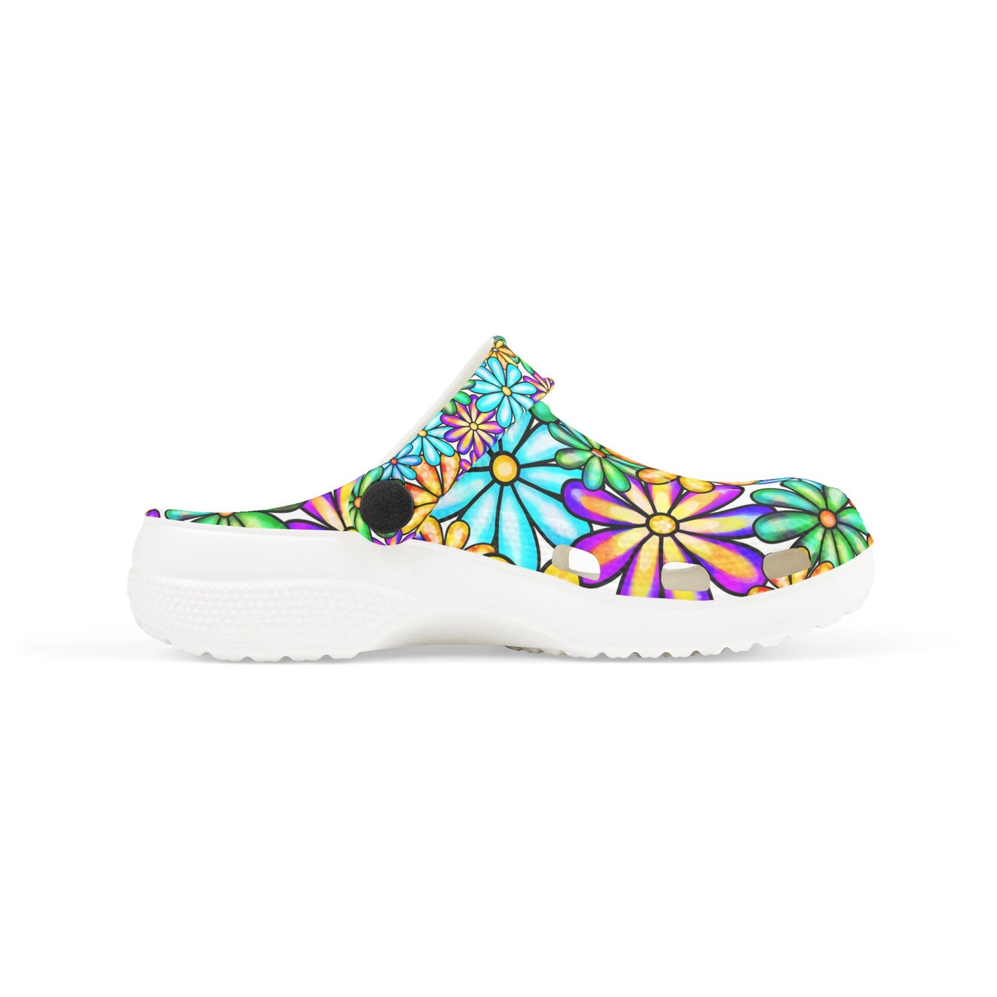 Colorful Floral Kid's EVA Foam Clogs