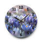 Elegant Floral Acrylic Wall Clock, Home Decor, Wall Art, Gift for Her
