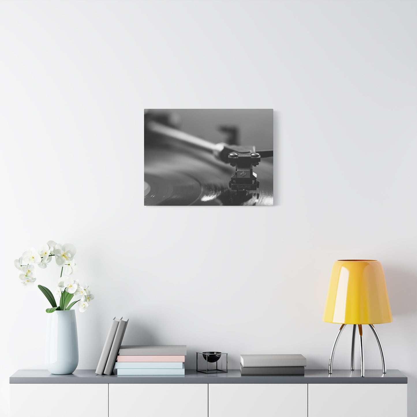 Vinyl Turntable Matte Canvas Print — Stretched 1.25" Wall Art