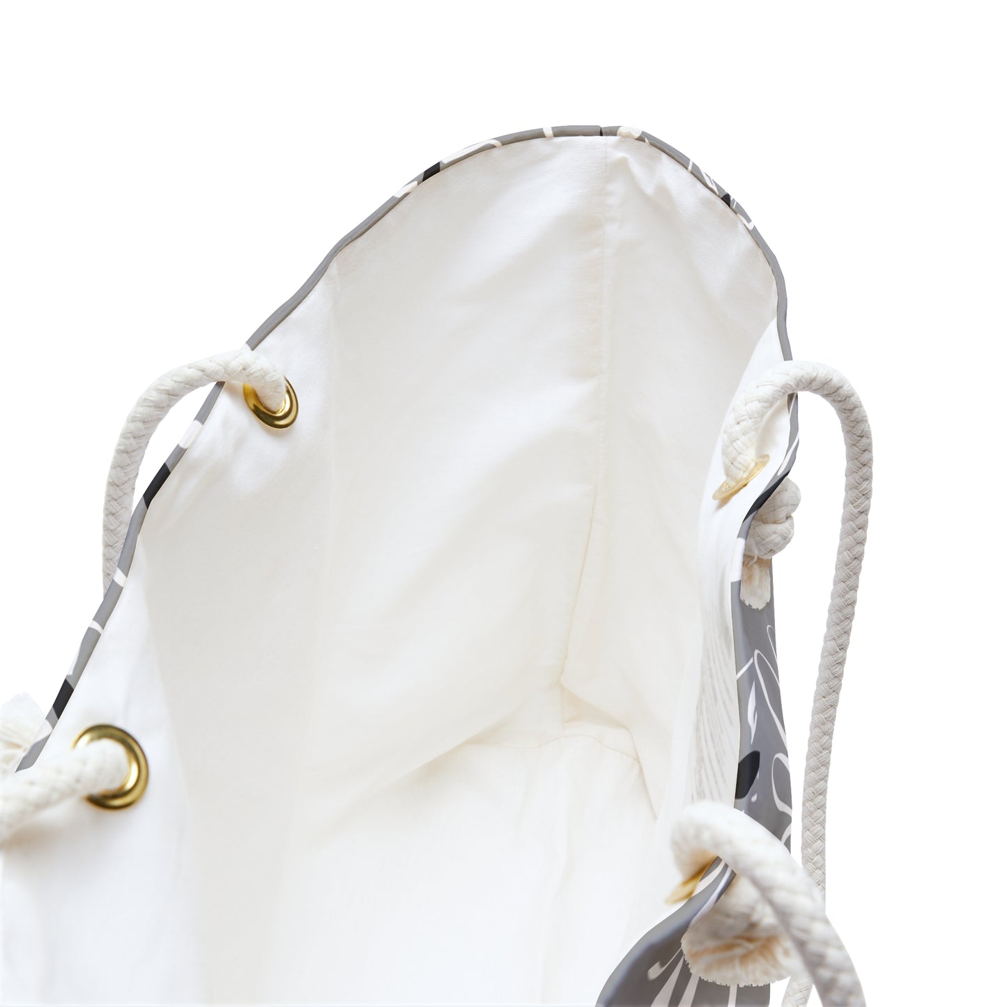 Gray Daisy Weekender Bag — Floral Travel Tote