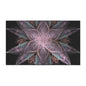 Abstract Floral Mandala Heavy-Duty Floor Mat — Pink Teal Fractal Design
