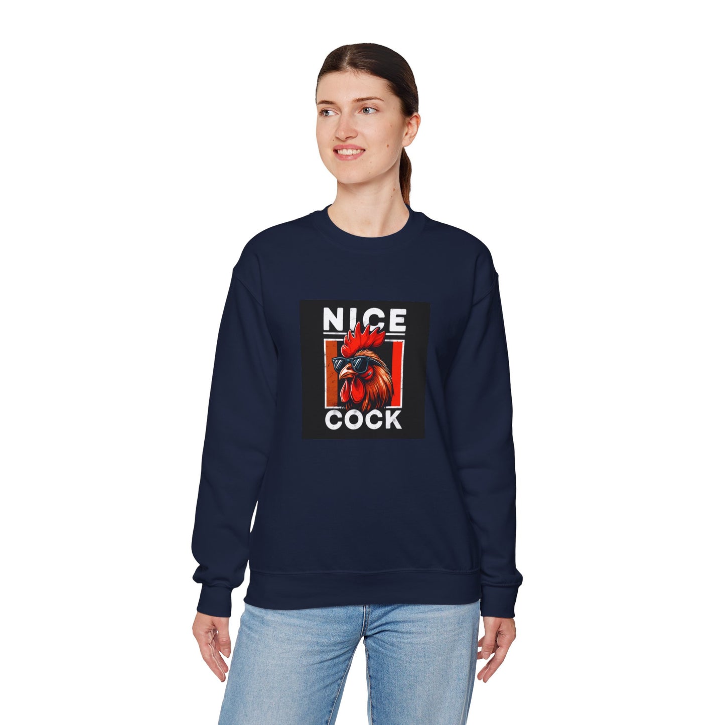 Nice Cock Rooster Crewneck Sweatshirt