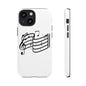 Musical Notes Phone Case — Black Treble Clef Music Staff Tough Case