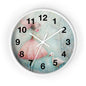 Whimsical Girl & Swan Wall Clock — Pastel Nursery Decor