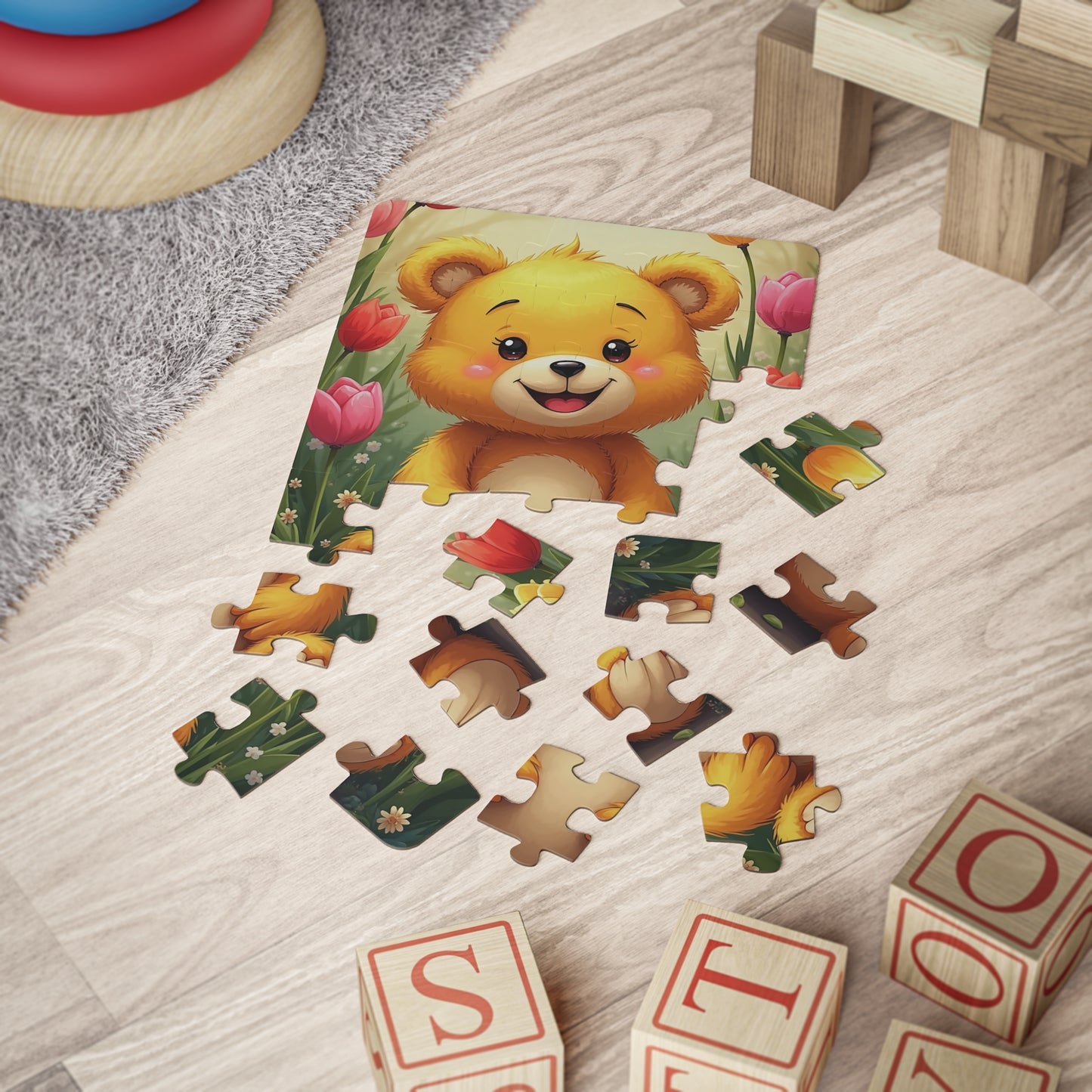 Smiling Teddy Bear Puzzle Kids Puzzle | 30 Piece