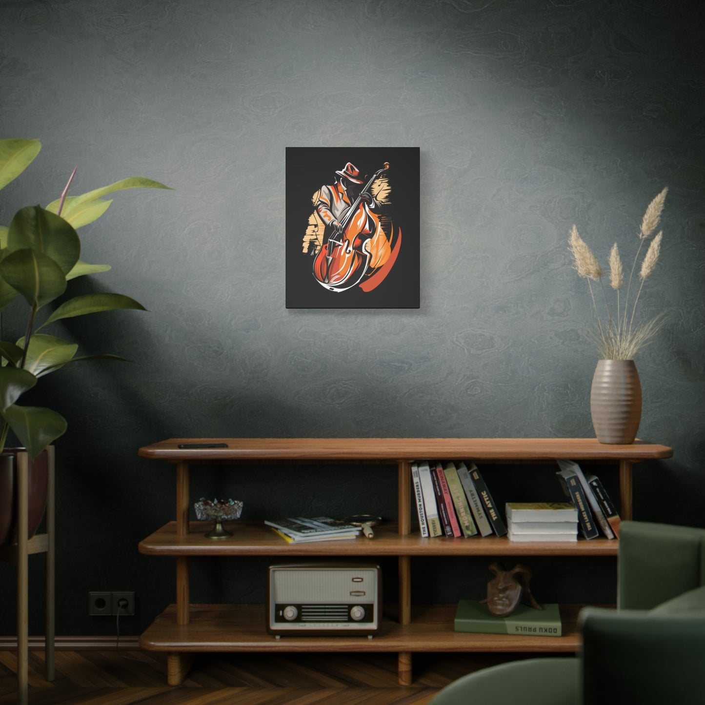 Matte Canvas, Stretched, 1.25" - Bass Player