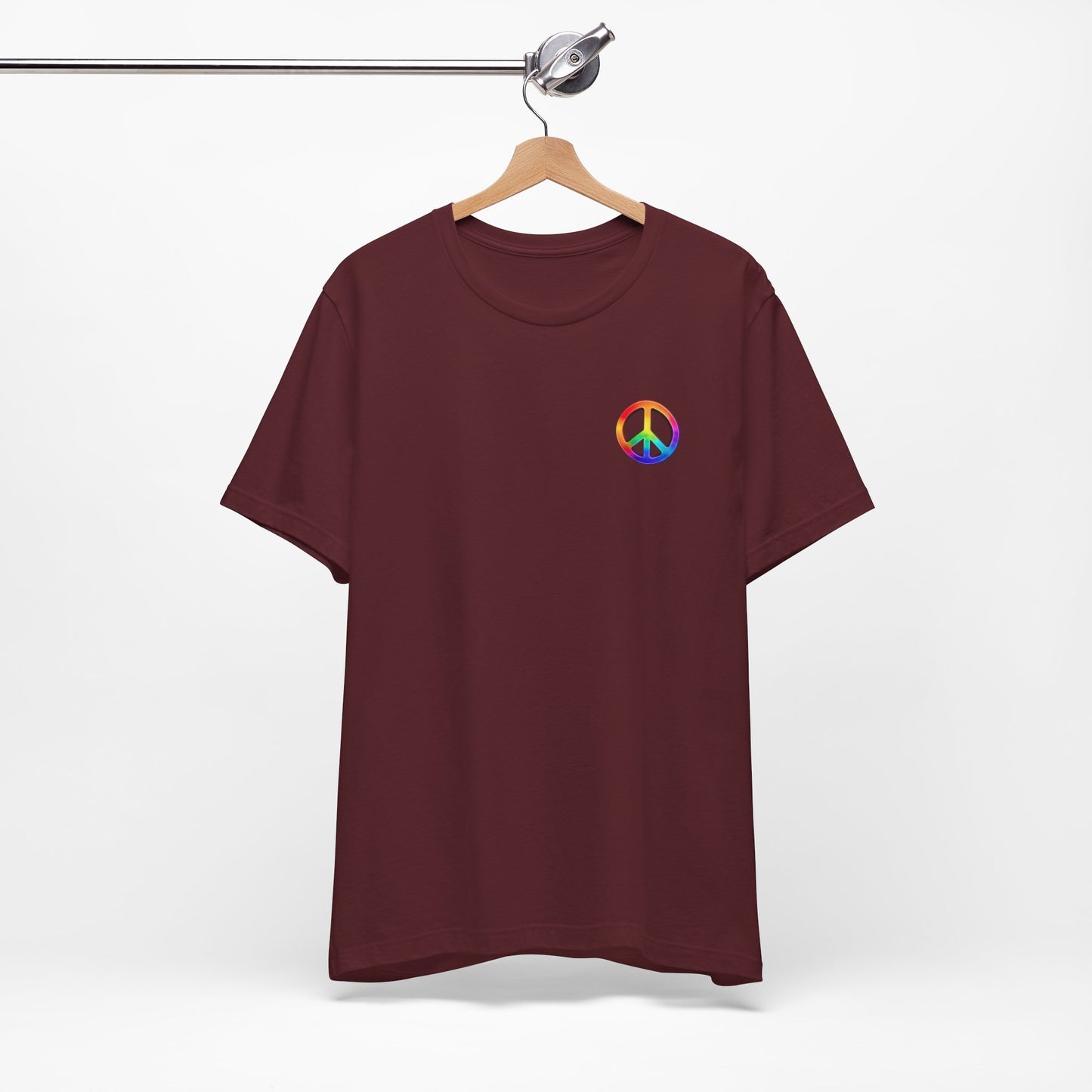 Peace Sign Tie-Dye Tee — Rainbow Hippie Peace Symbol T-Shirt