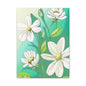 Matte Canvas, Stretched, 1.25" White Flowers