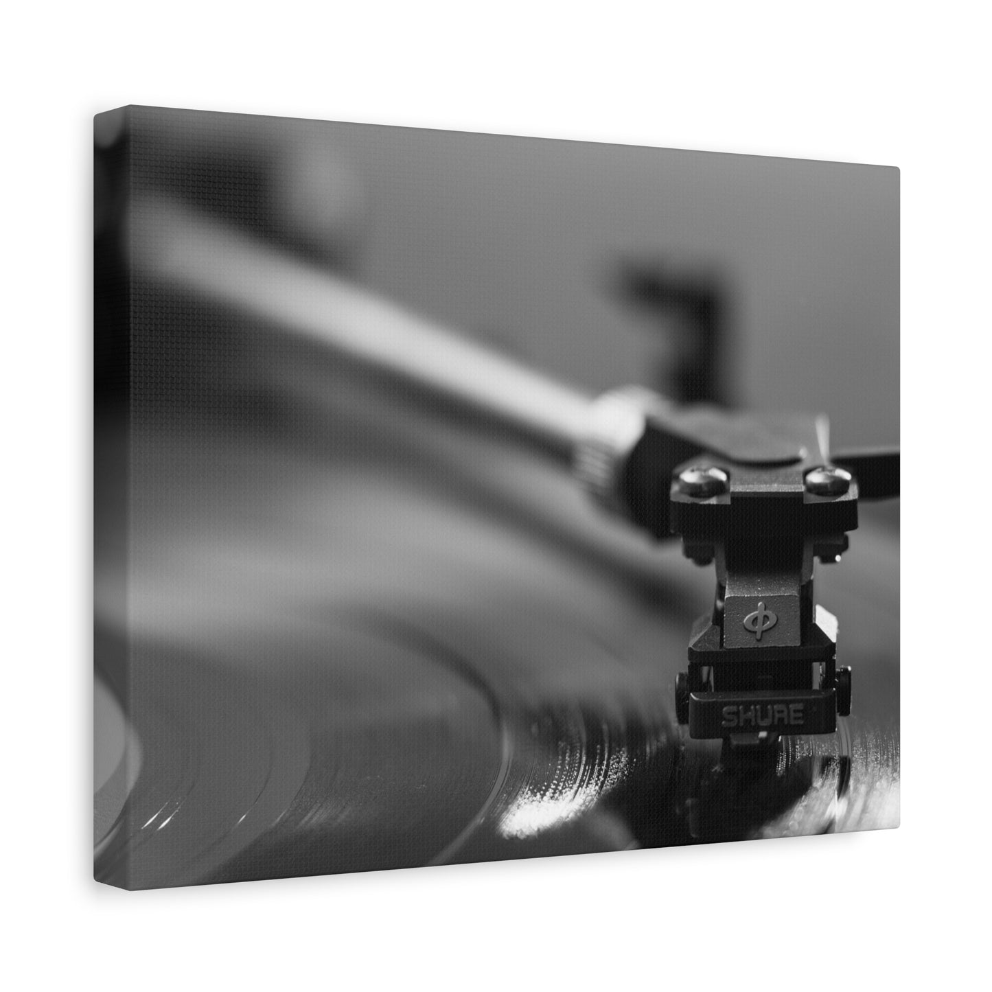 Vinyl Turntable Matte Canvas Print — Stretched 1.25" Wall Art