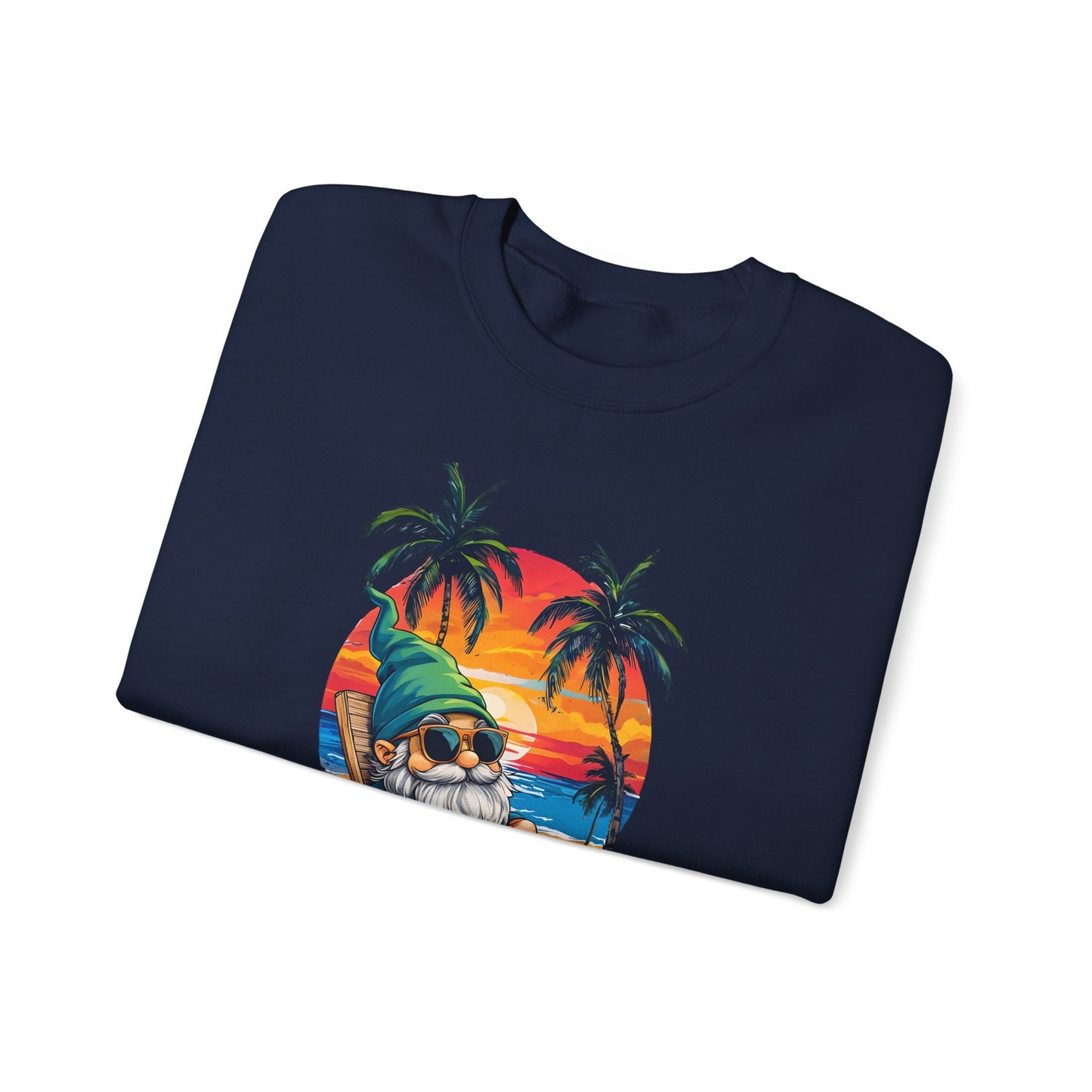Crewneck — "Weekend Vibes" Tropical Gnome Sweatshirt
