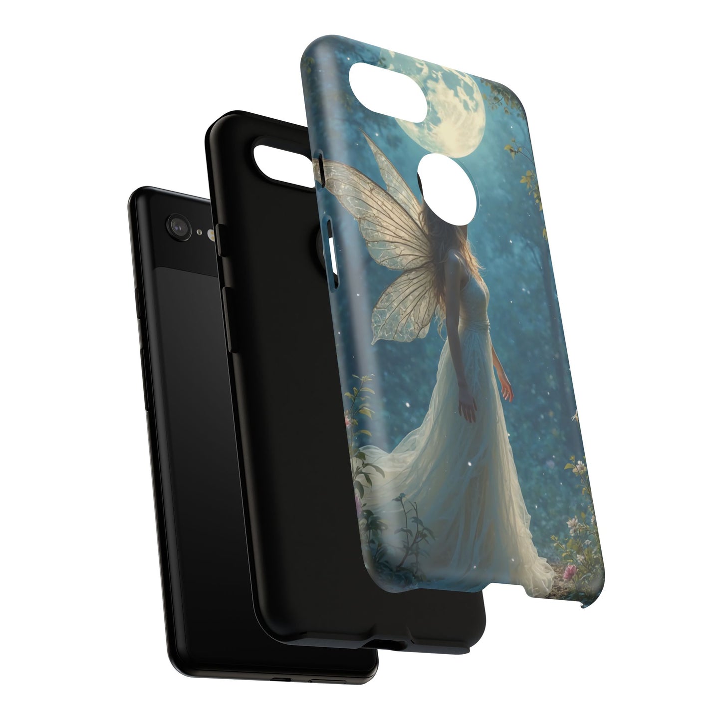 Fairy Moon Phone Case | Tough Cases for Nature Lovers, Fantasy Gift, Boho Phone Accessory, Ethereal Aesthetic, Magical Design