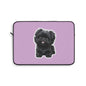 Cute Puppy Laptop Sleeve with Adorable Dog Design, Dog Lover Gift, Laptop Case, Pet Owner Accessory, Pink Sleeve