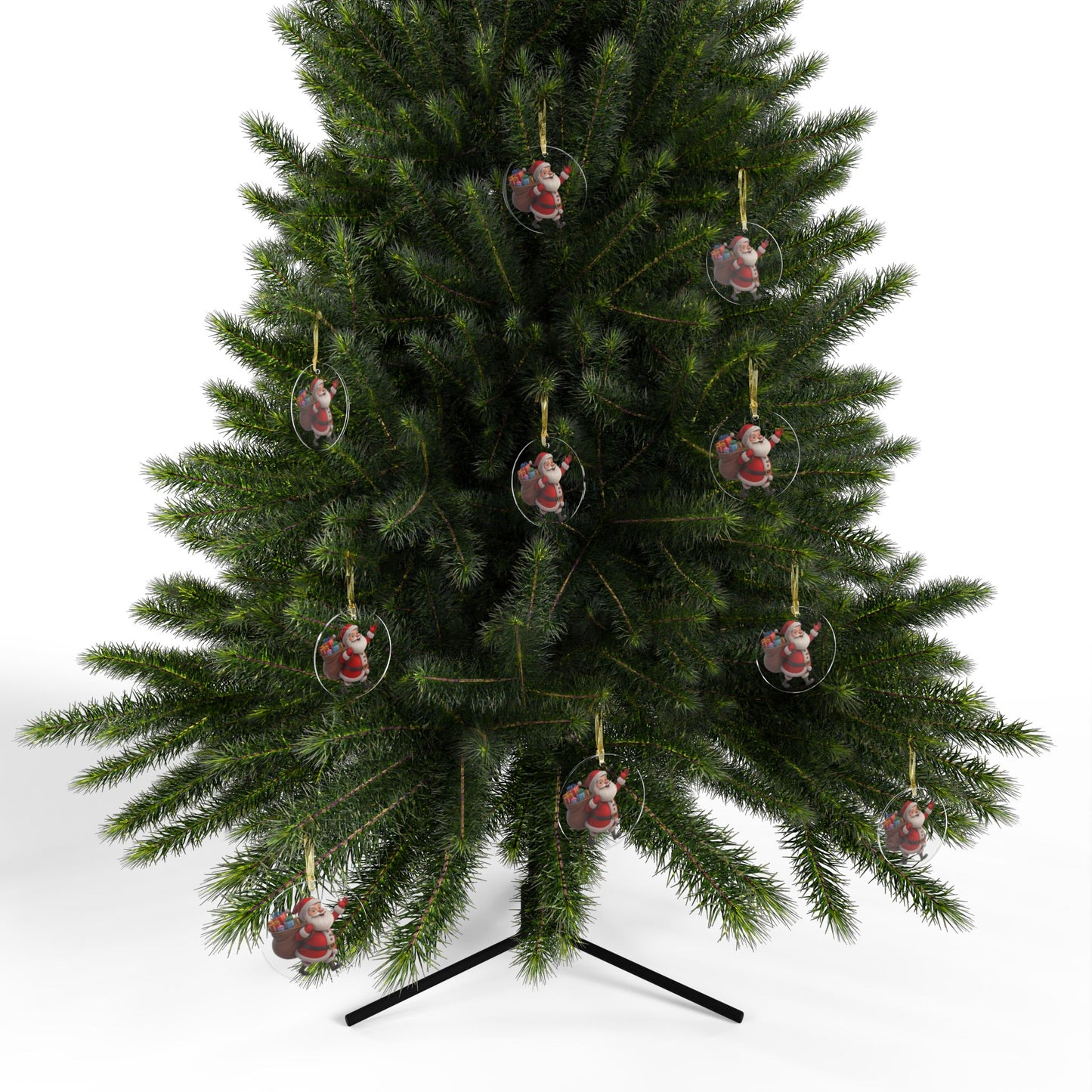 Santa Claus Acrylic Ornament — Cute Holiday Christmas Tree Decoration