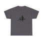 Witch and Cat Tee | Spooky Unisex Shirt for Halloween | Cute Witchwear for Cat Lovers | Fall Wardrobe Essential | Gift for Magical Friends