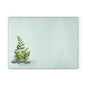 Floral Glass Cutting Board, Kitchen Decor, Gift for Chefs, Housewarming, Food Prep Board, Elegant Serving Tray