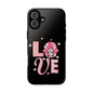 Love Gnome Phone Case — Cute Pink Heart Valentines Protective Case