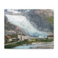 Glacier Village Matte Canvas Print