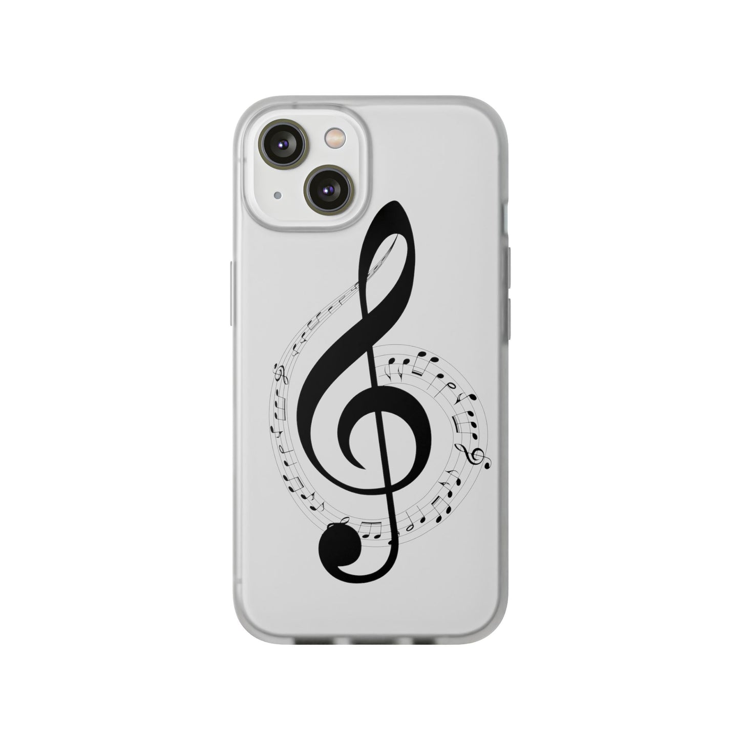 Phone Case — Musical Treble Clef Design