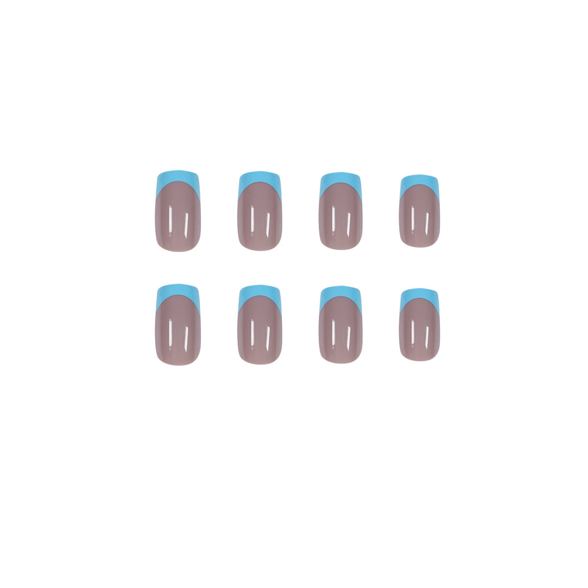 Premium Blue Grey Jelly Press on Finished Fake Nail Nail Waterproof Removable Nail 365nails – Image 5