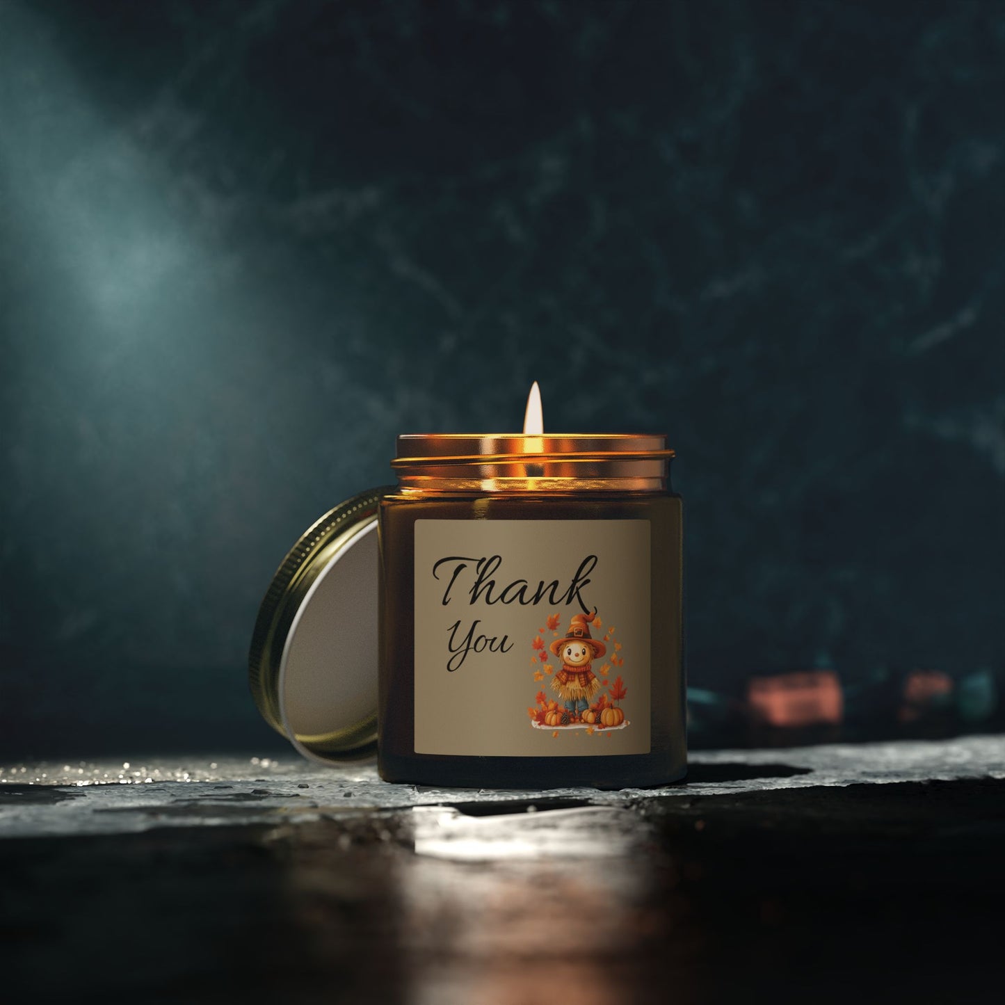 Thank You Fall Scented Candle — Coconut Apricot Wax (4oz & 9oz)
