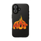 Stylish Phone Case, Hot Flames Design, Gift for Teens, Trendy Accessory, Protective Cover, Unique Phone Case