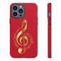 Tough Cases - Red Musical Note