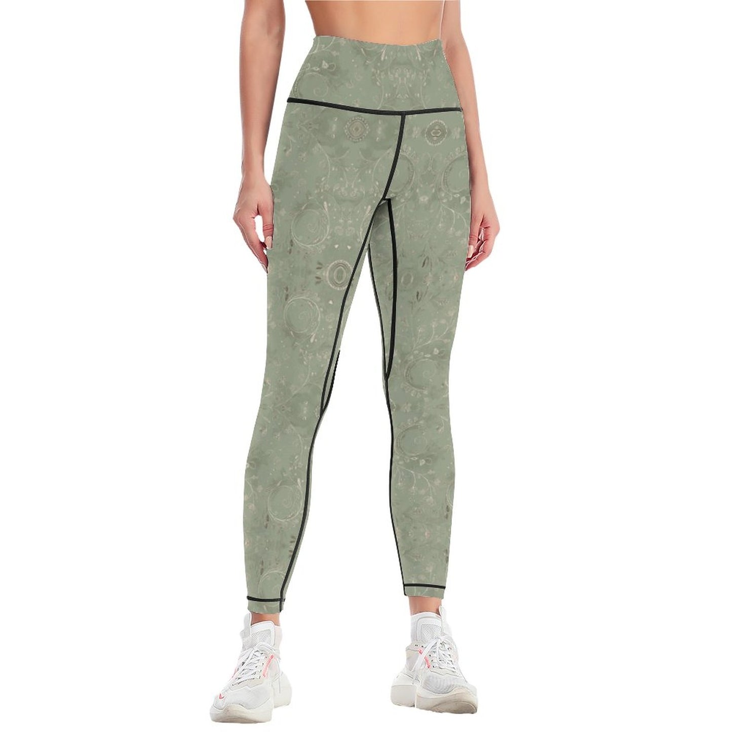 Women Workout Yoga Pants with Lines