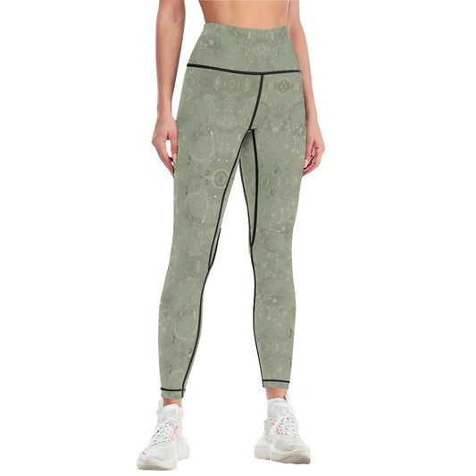 Women Workout Yoga Pants with Lines